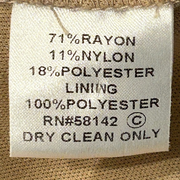 London Times tiered sleeveless cocktail‎ dress in champagne color size 6 - Picture 13 of 14